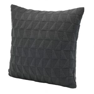 کوسن طرح مربع رنگ طوسی تیره سایز 45.45 تحویل یک هفته