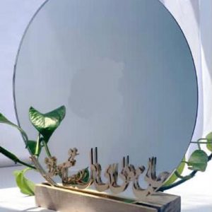 آیینه رومیزی پایه چوبی سایز 30 کد6