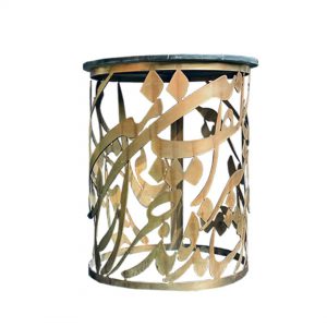 میز عسلی کالیگرافی سایز 45 کد 3