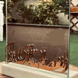 آیینه رومیزی پایه سنگی سایز 30 کد3